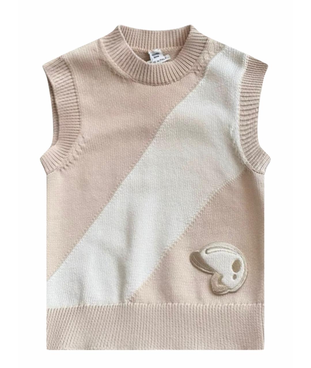 HERMES Бежевая хлопковая жилетка, фото 1