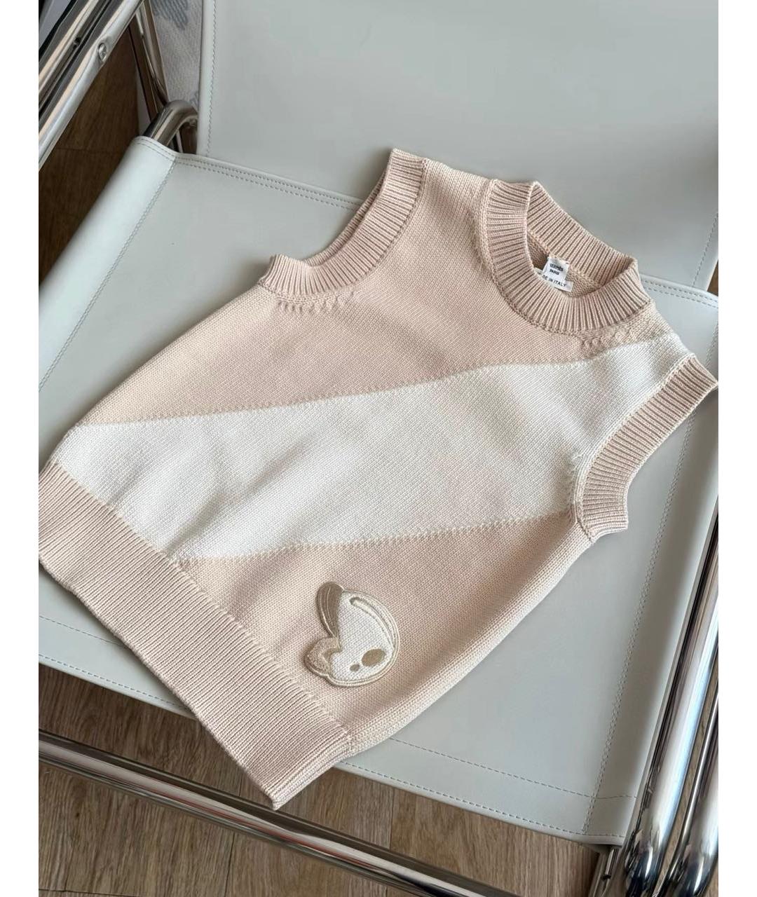 HERMES Бежевая хлопковая жилетка, фото 5