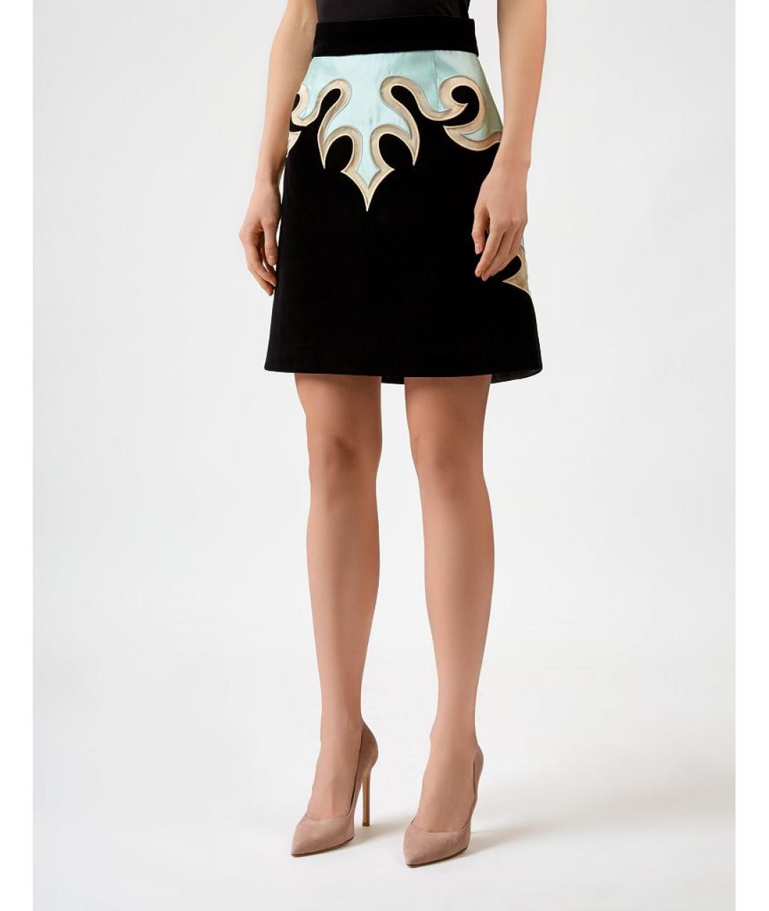 ZIMMERMANN Черная шелковая юбка мини, фото 2