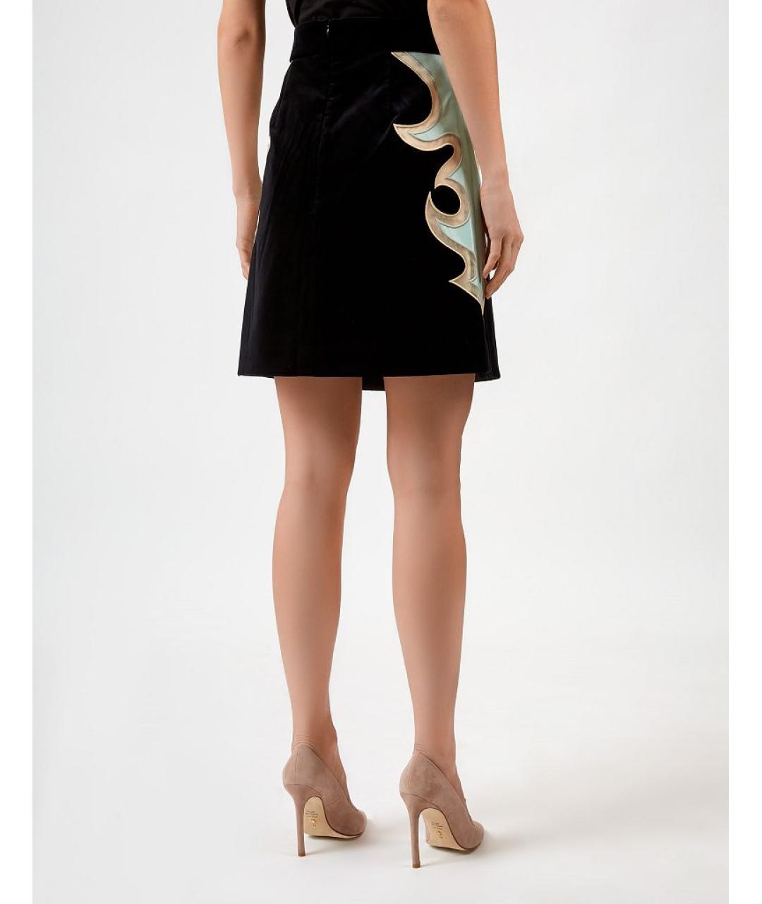 ZIMMERMANN Черная шелковая юбка мини, фото 3