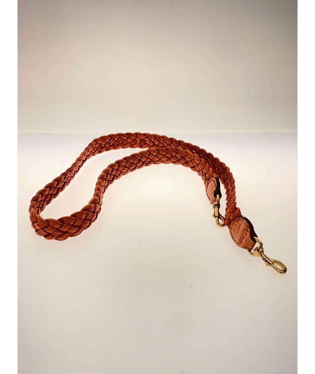 GUCCI Оранжевая сумка с короткими ручками из экзотической кожи, фото 6