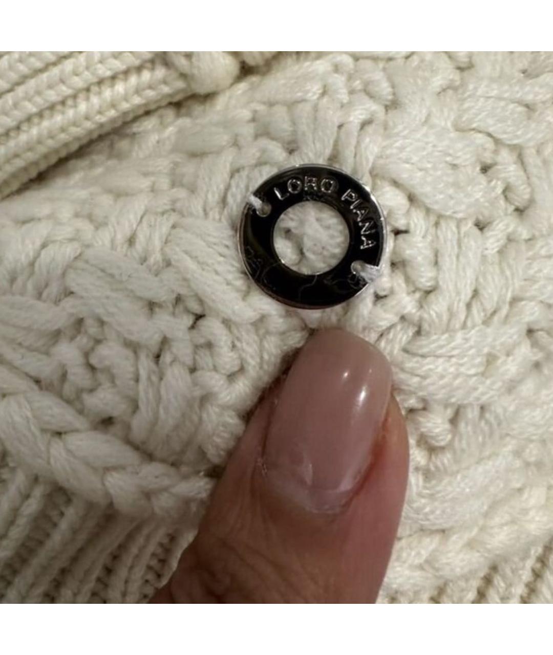 LORO PIANA Бежевый кашемировый джемпер / свитер, фото 4