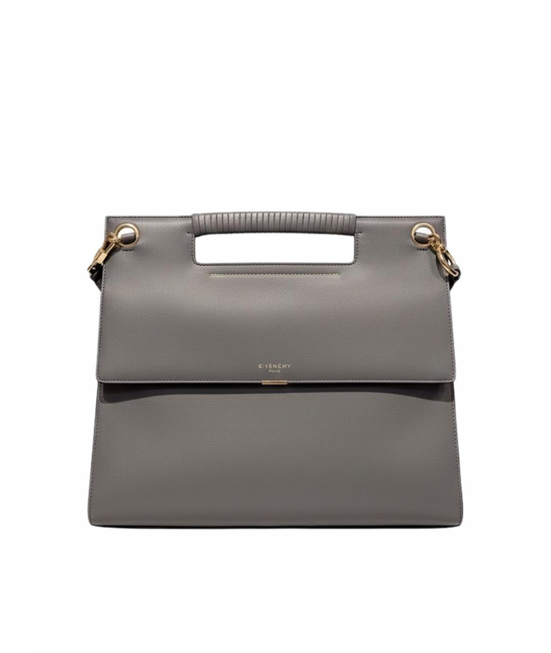GIVENCHY Серая сумка с короткими ручками из искусственной кожи, фото 1