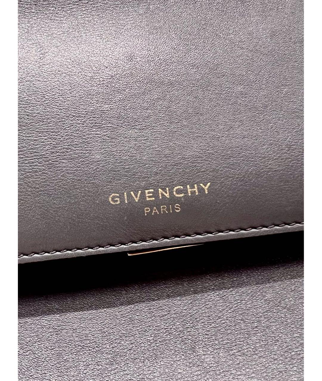 GIVENCHY Серая сумка с короткими ручками из искусственной кожи, фото 5