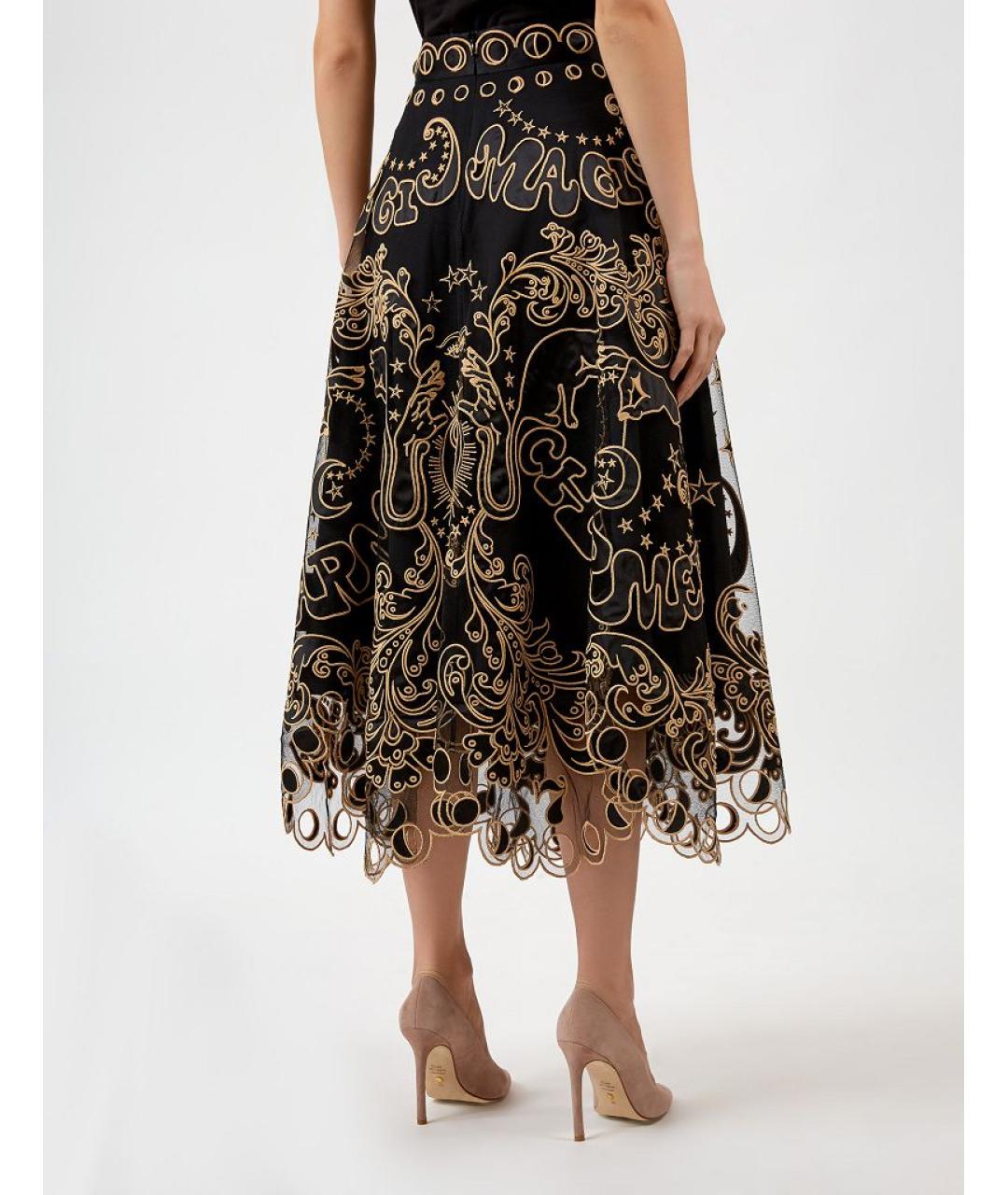 ZIMMERMANN Черная полиэстеровая юбка миди, фото 6
