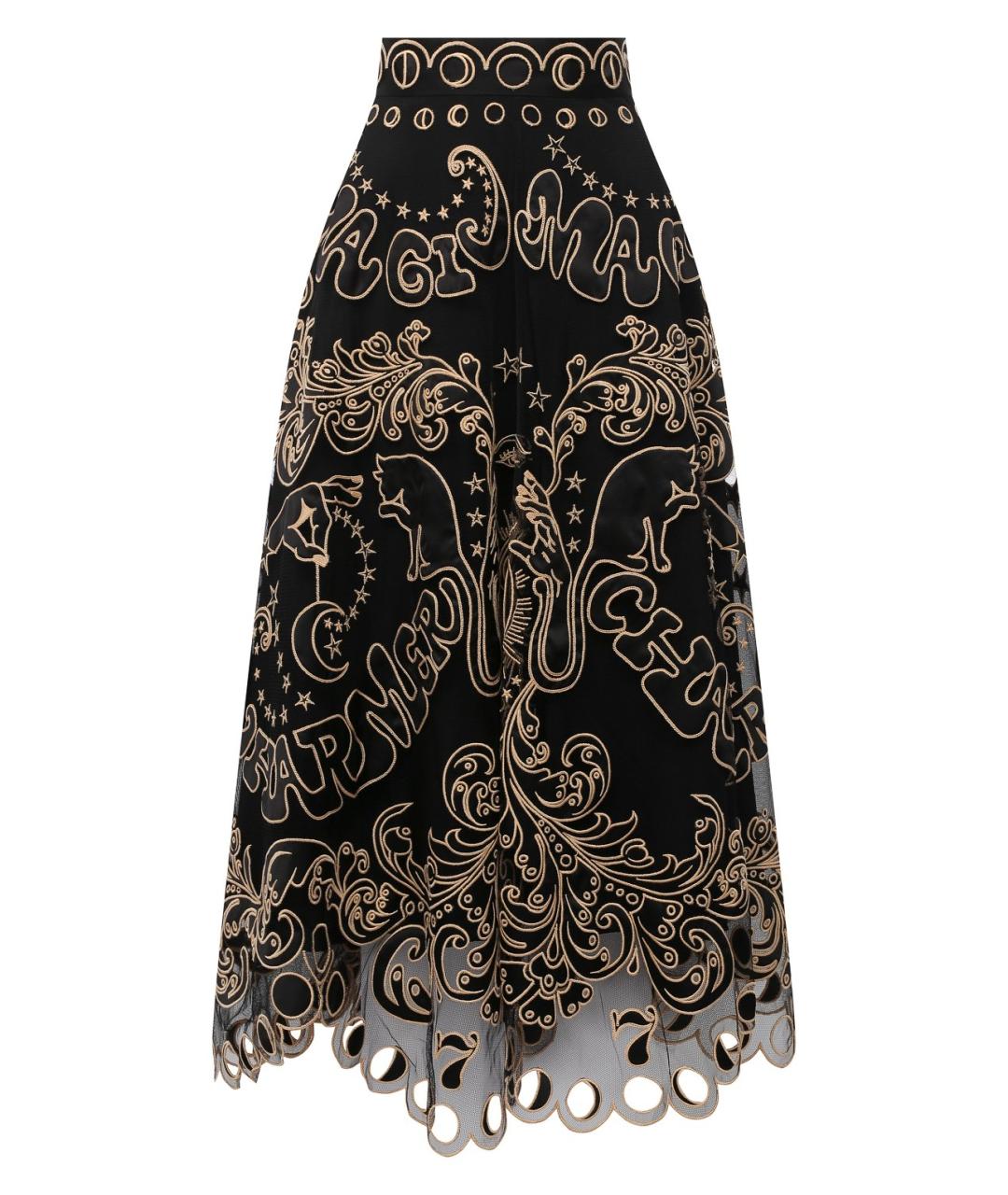 ZIMMERMANN Черная полиэстеровая юбка миди, фото 7