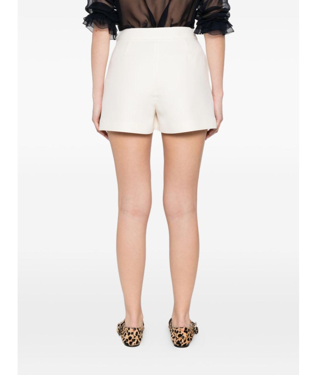 VALENTINO Бежевые шерстяные шорты, фото 5