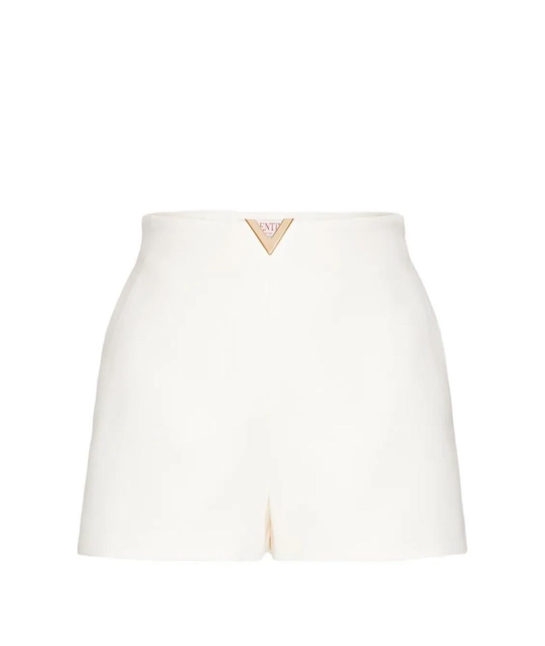 VALENTINO Бежевые шерстяные шорты, фото 1