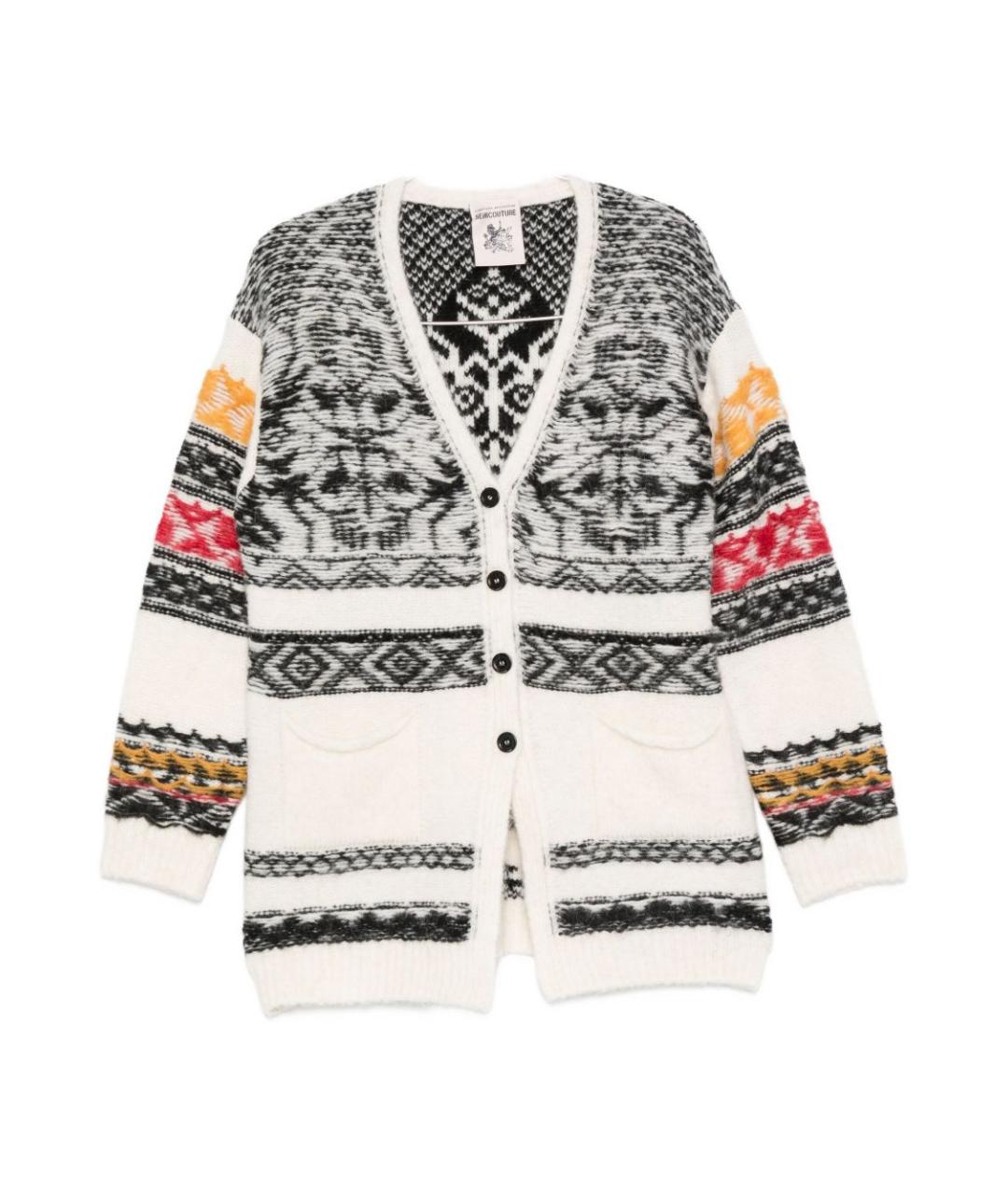SEMICOUTURE Мульти шерстяной кардиган, фото 2