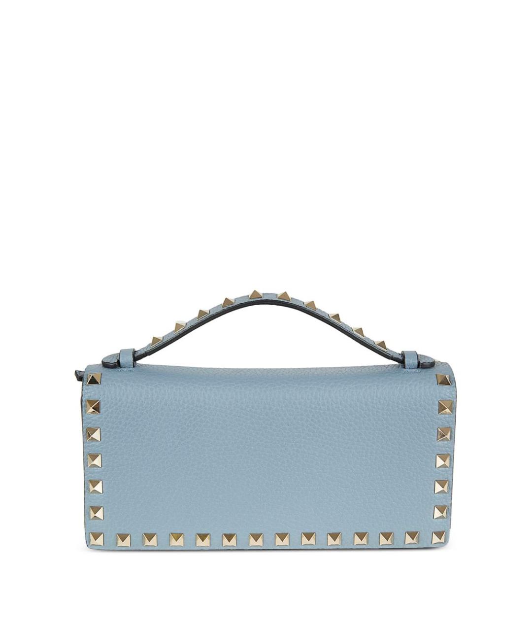 VALENTINO Голубая кожаная сумка через плечо, фото 2