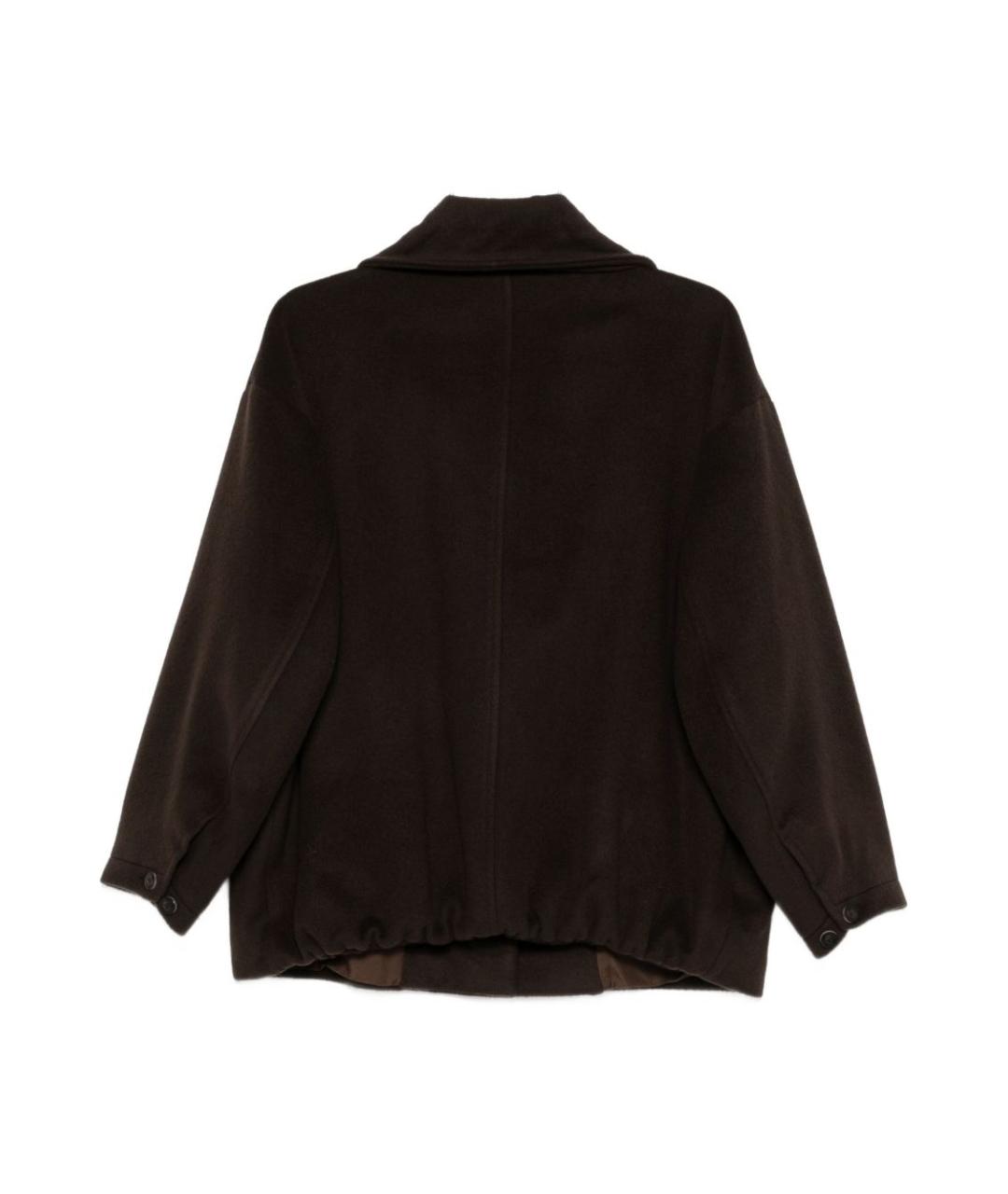 ALYSI Коричневая шерстяная куртка, фото 3