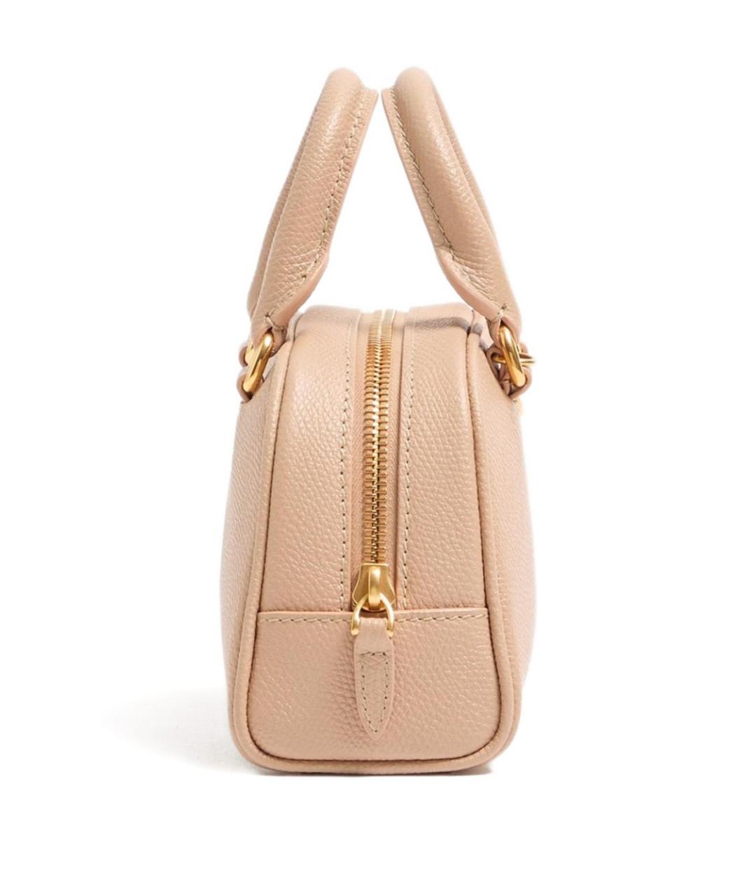 VALENTINO Розовая кожаная сумка с короткими ручками, фото 2