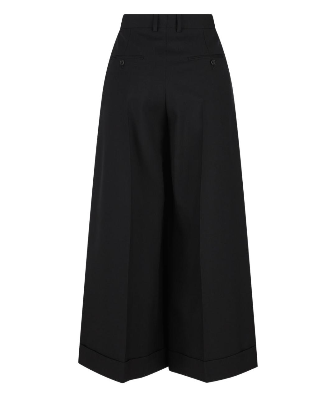 CELINE Черные шерстяные брюки широкие, фото 4