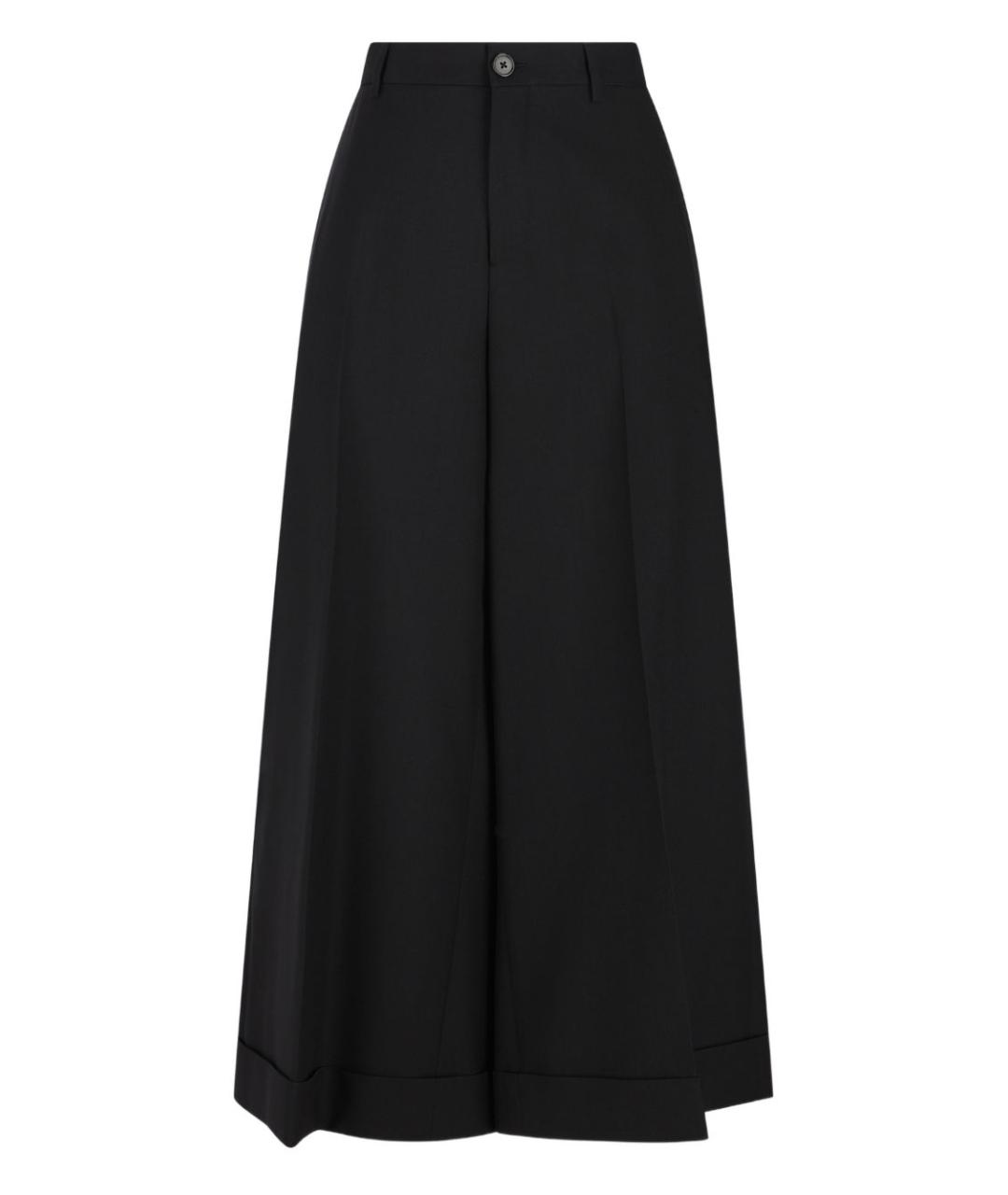 CELINE Черные шерстяные брюки широкие, фото 1
