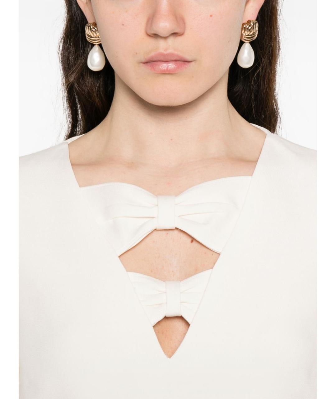 VALENTINO Бежевое шерстяное платье, фото 2