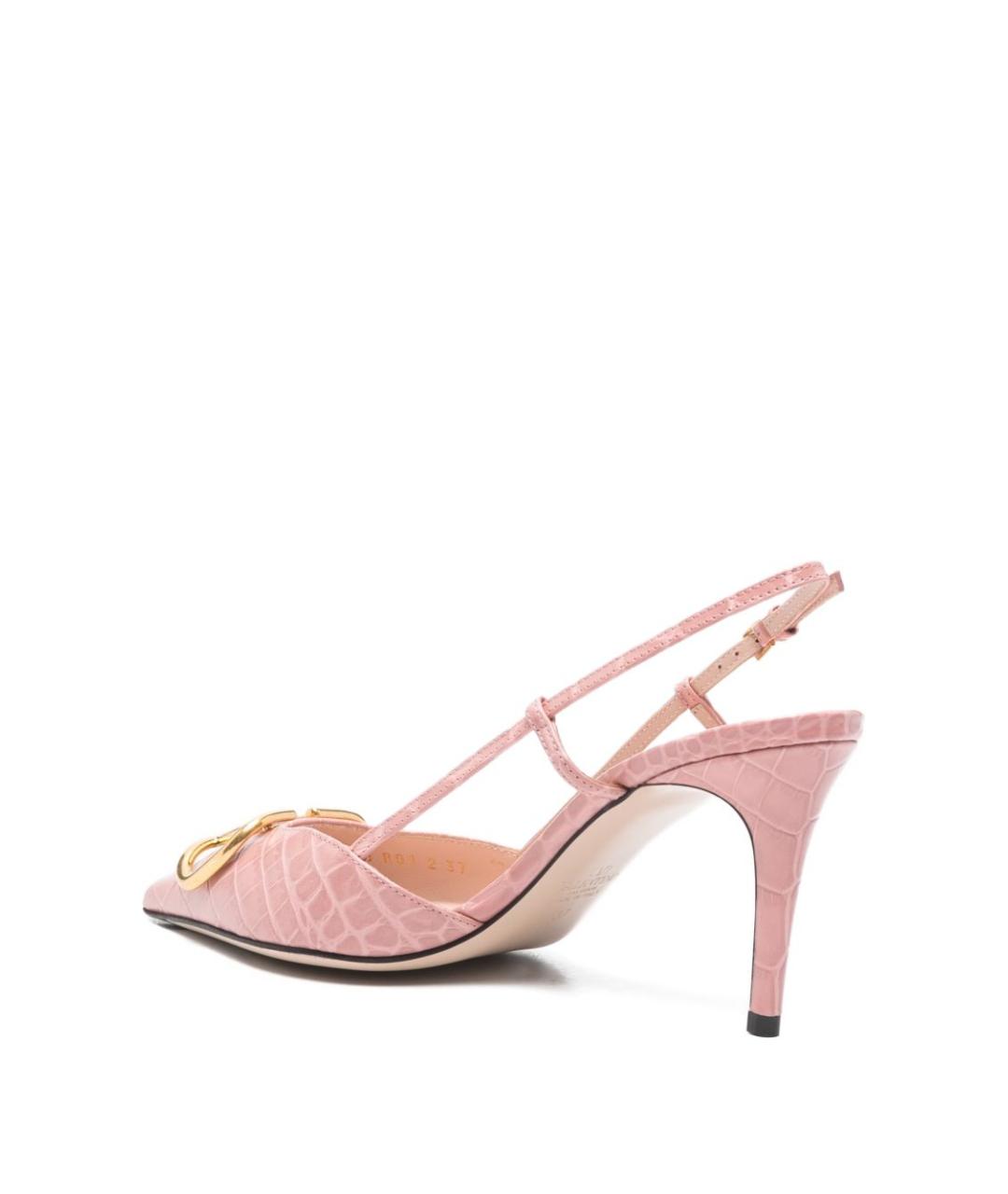 VALENTINO Розовые кожаные туфли, фото 4