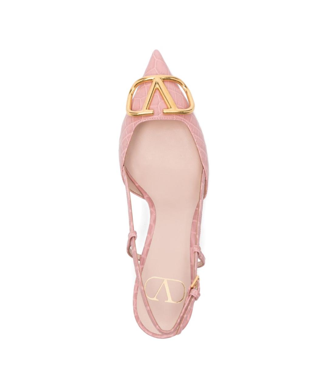 VALENTINO Розовые кожаные туфли, фото 3