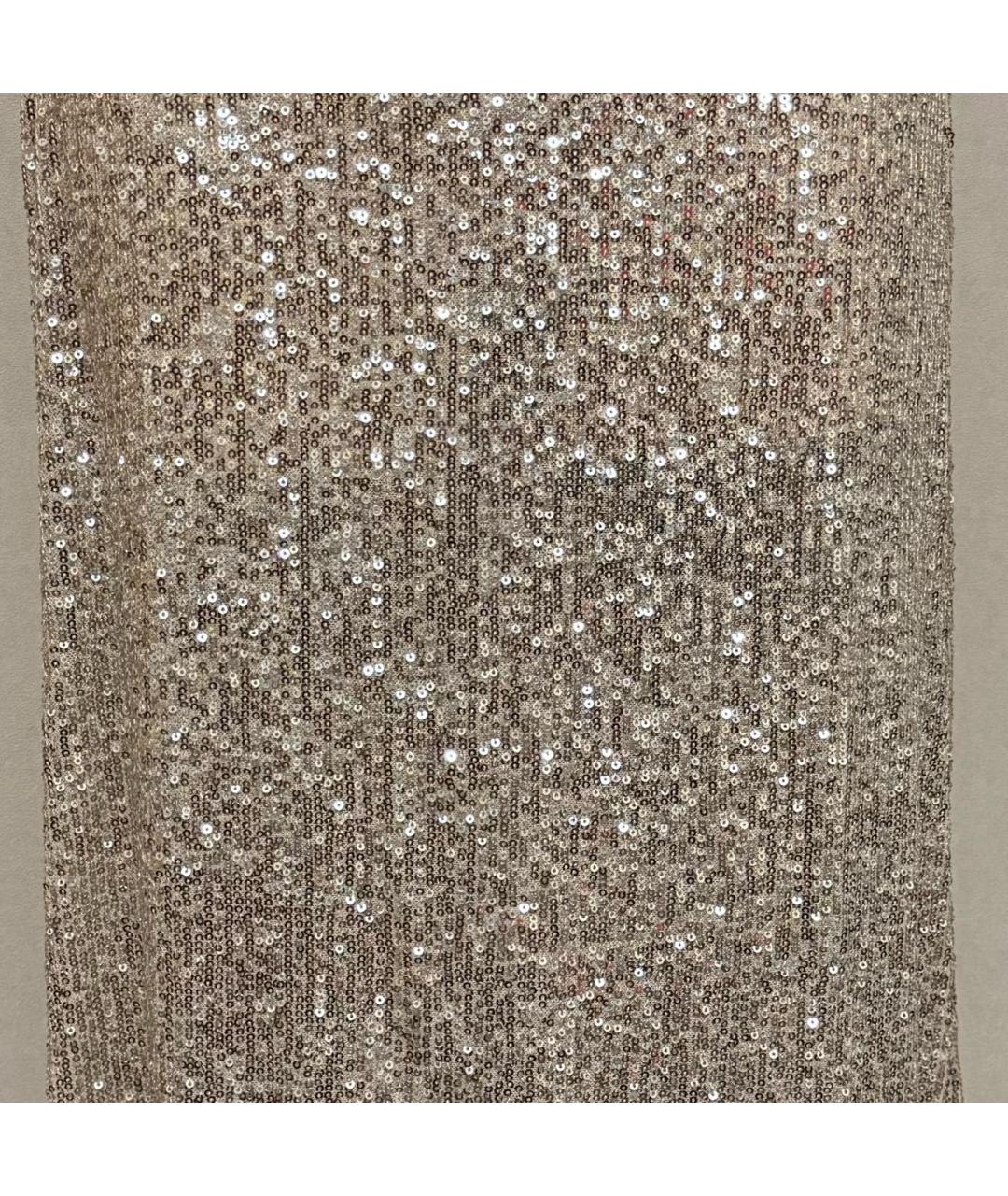 PERVERT Бежевая полиэстеровая юбка макси, фото 4