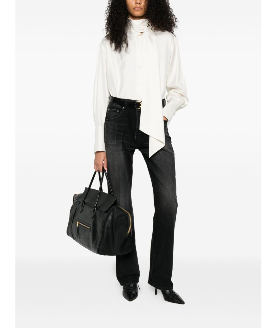 CELINE Белая шелковая рубашка, фото 4