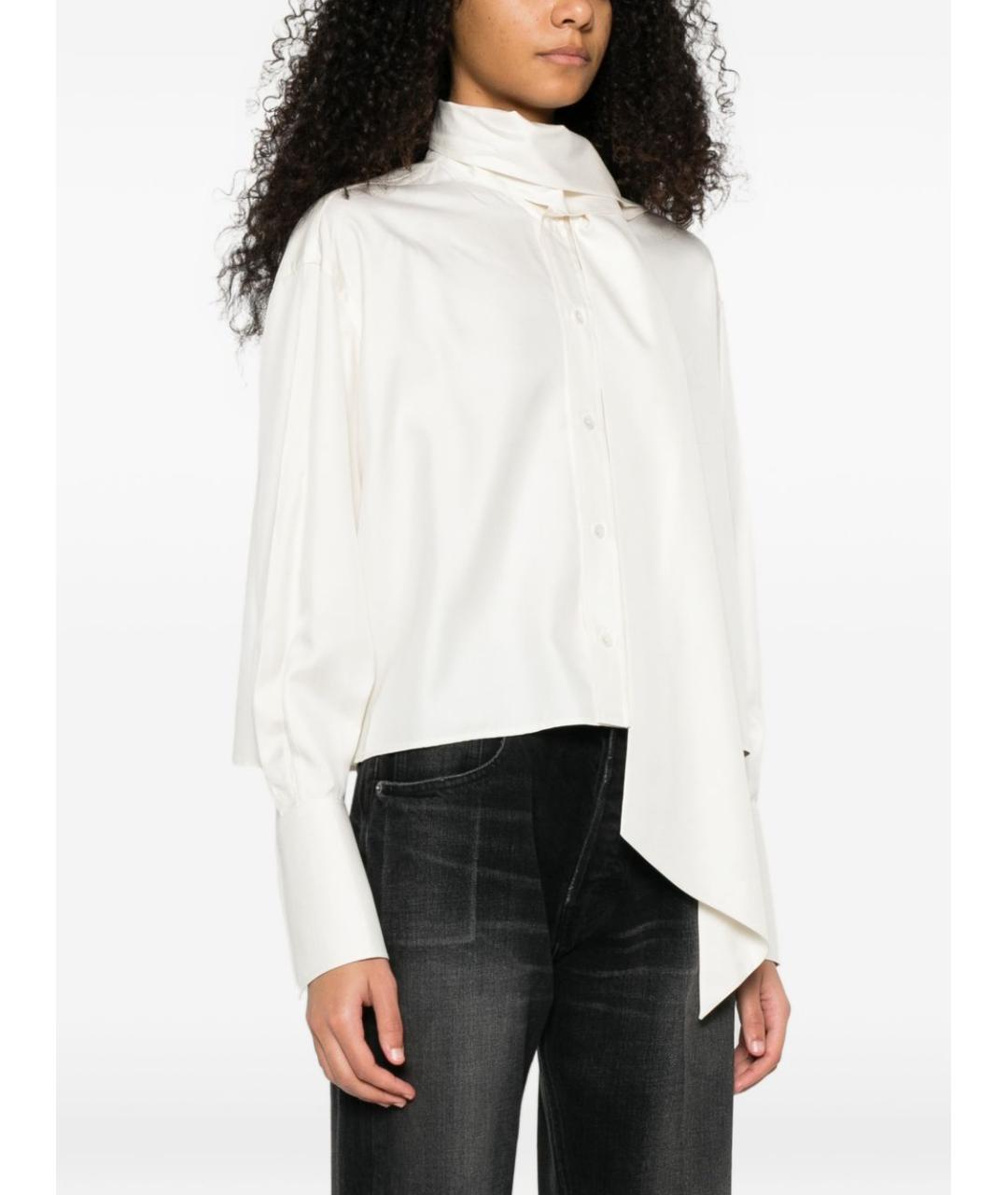 CELINE Белая шелковая рубашка, фото 3