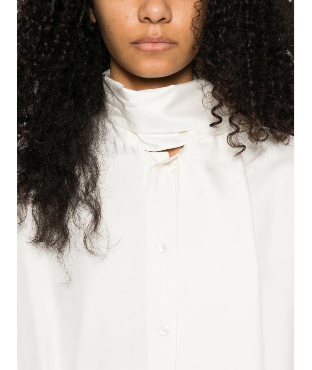 CELINE Белая шелковая рубашка, фото 2
