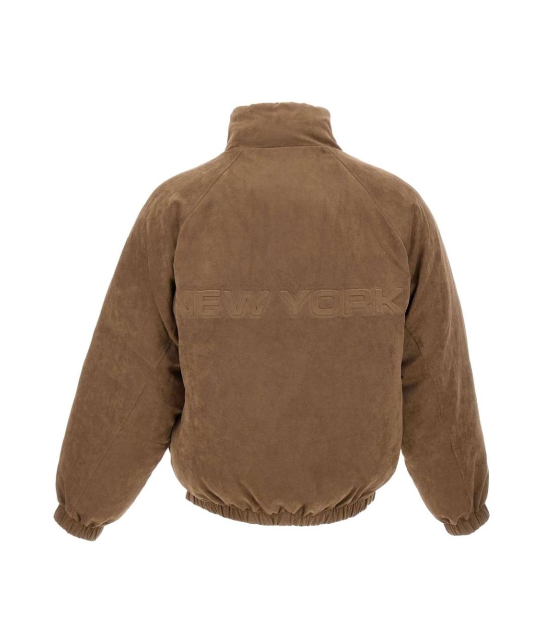 EMPORIO ARMANI Коричневая полиэстеровая куртка, фото 2