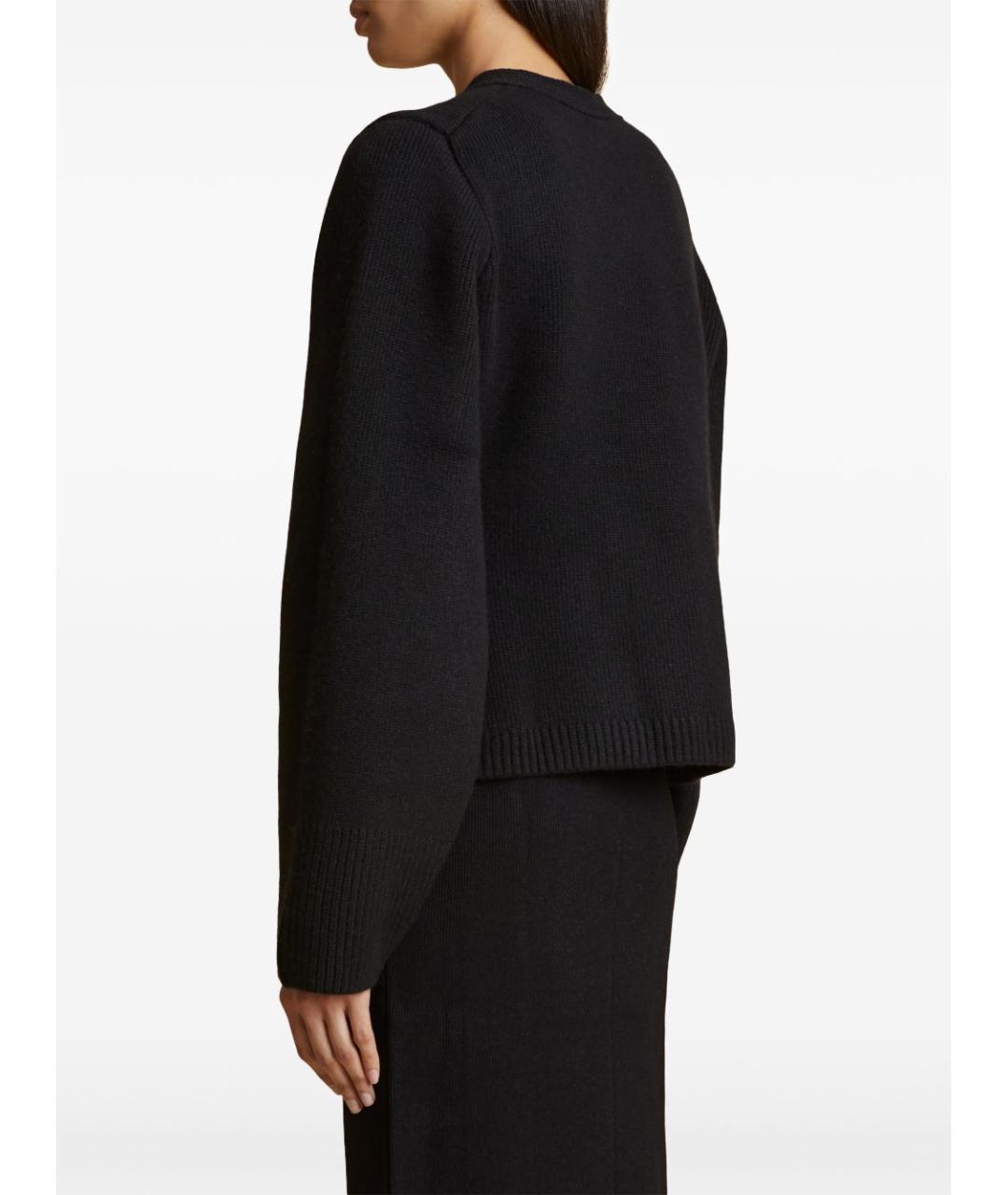 KHAITE Черный кашемировый кардиган, фото 4