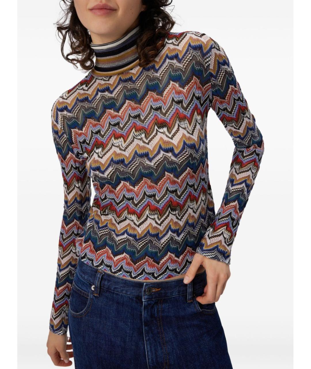MISSONI Мульти шерстяная водолазка, фото 2