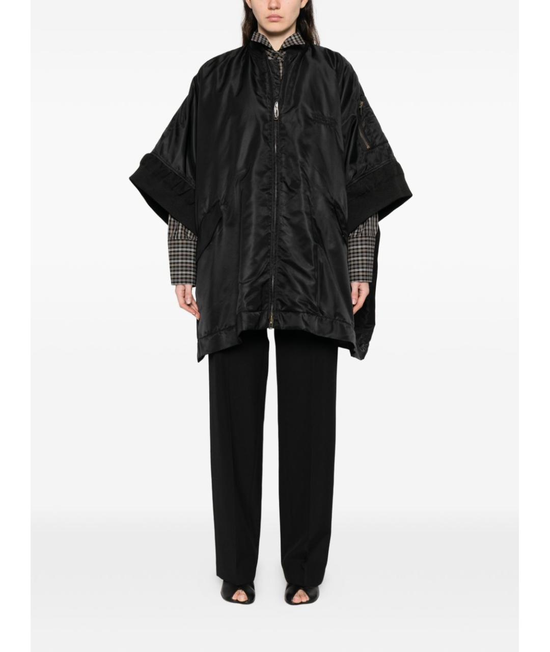 MM6 MAISON MARGIELA Черная синтетическая куртка, фото 3