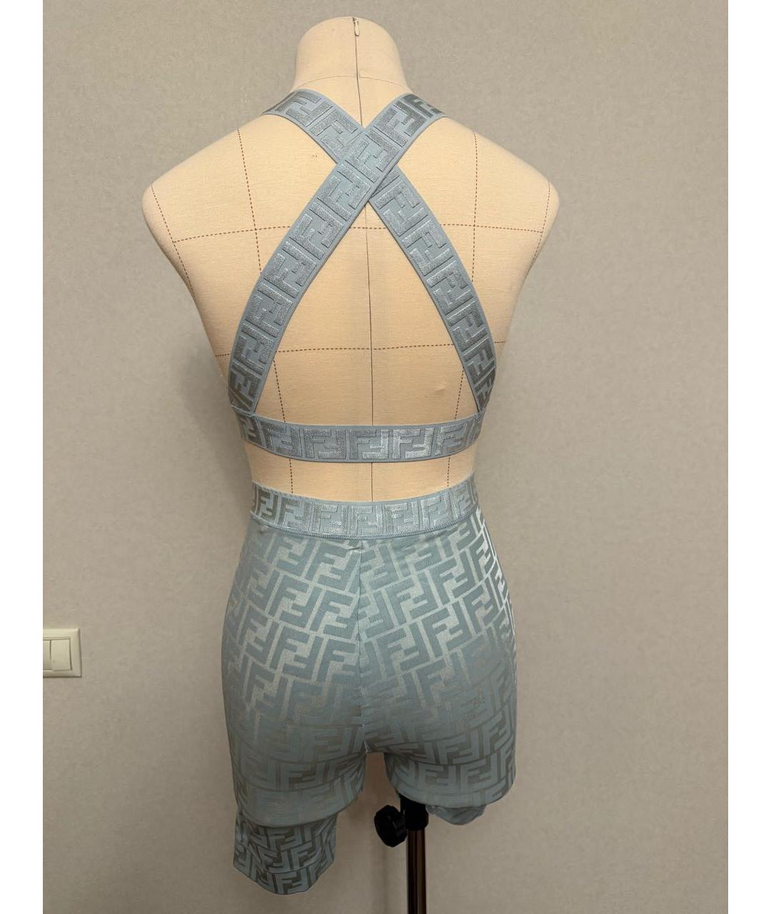 FENDI Голубой полиэстеровый спортивные костюмы, фото 2