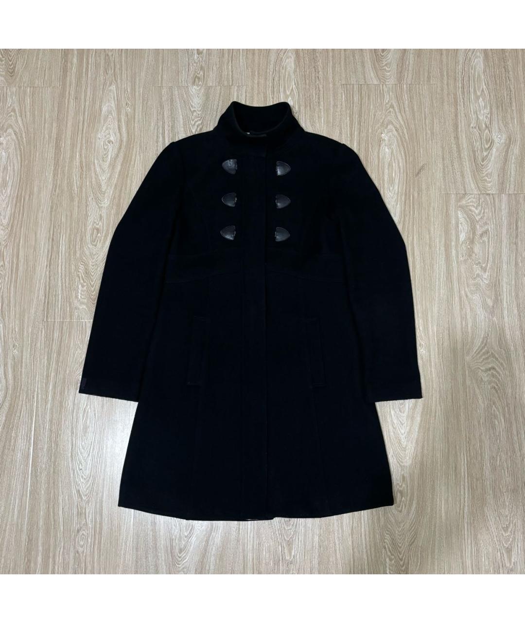 KENZO Черное шерстяное пальто, фото 8