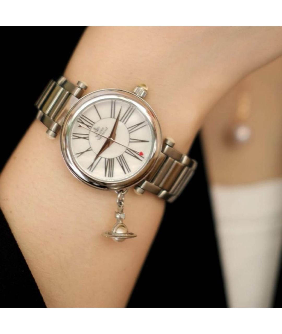 VIVIENNE WESTWOOD Серебряные металлические часы, фото 6