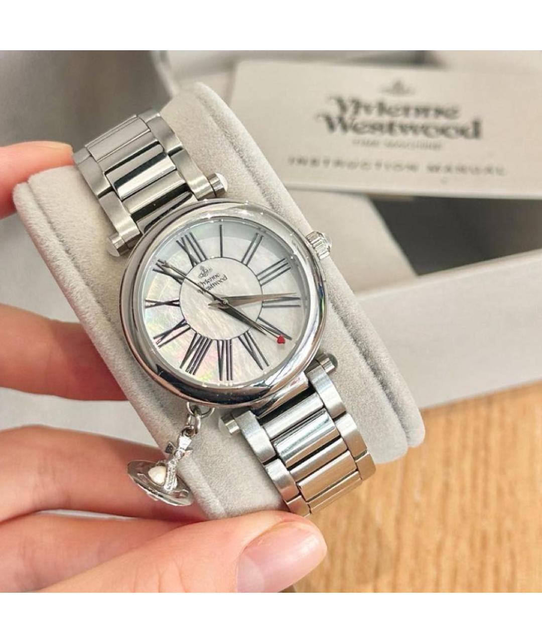 VIVIENNE WESTWOOD Серебряные металлические часы, фото 4