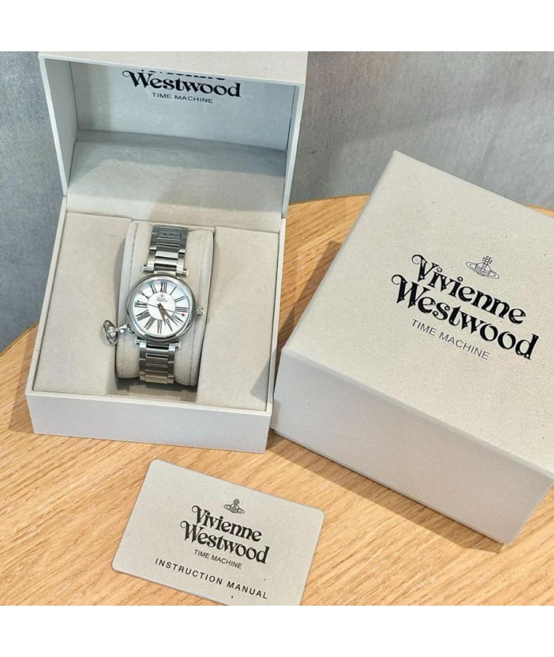 VIVIENNE WESTWOOD Серебряные металлические часы, фото 3