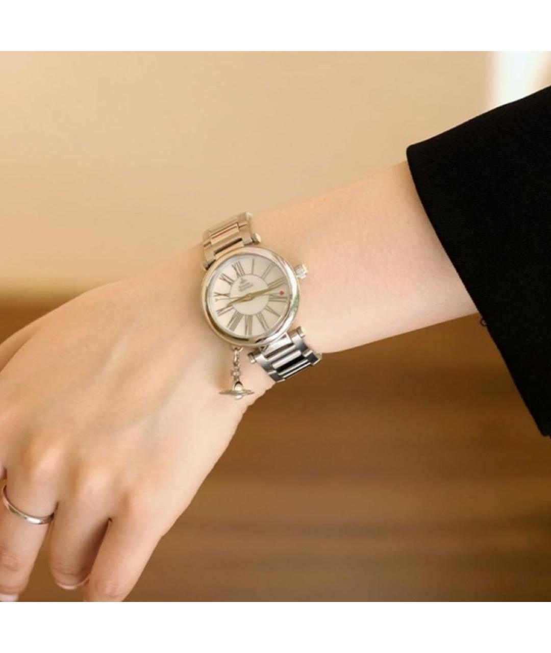 VIVIENNE WESTWOOD Серебряные металлические часы, фото 8