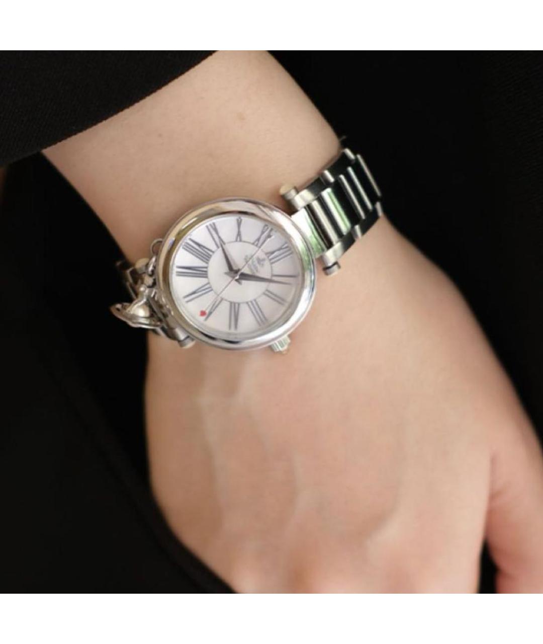 VIVIENNE WESTWOOD Серебряные металлические часы, фото 7