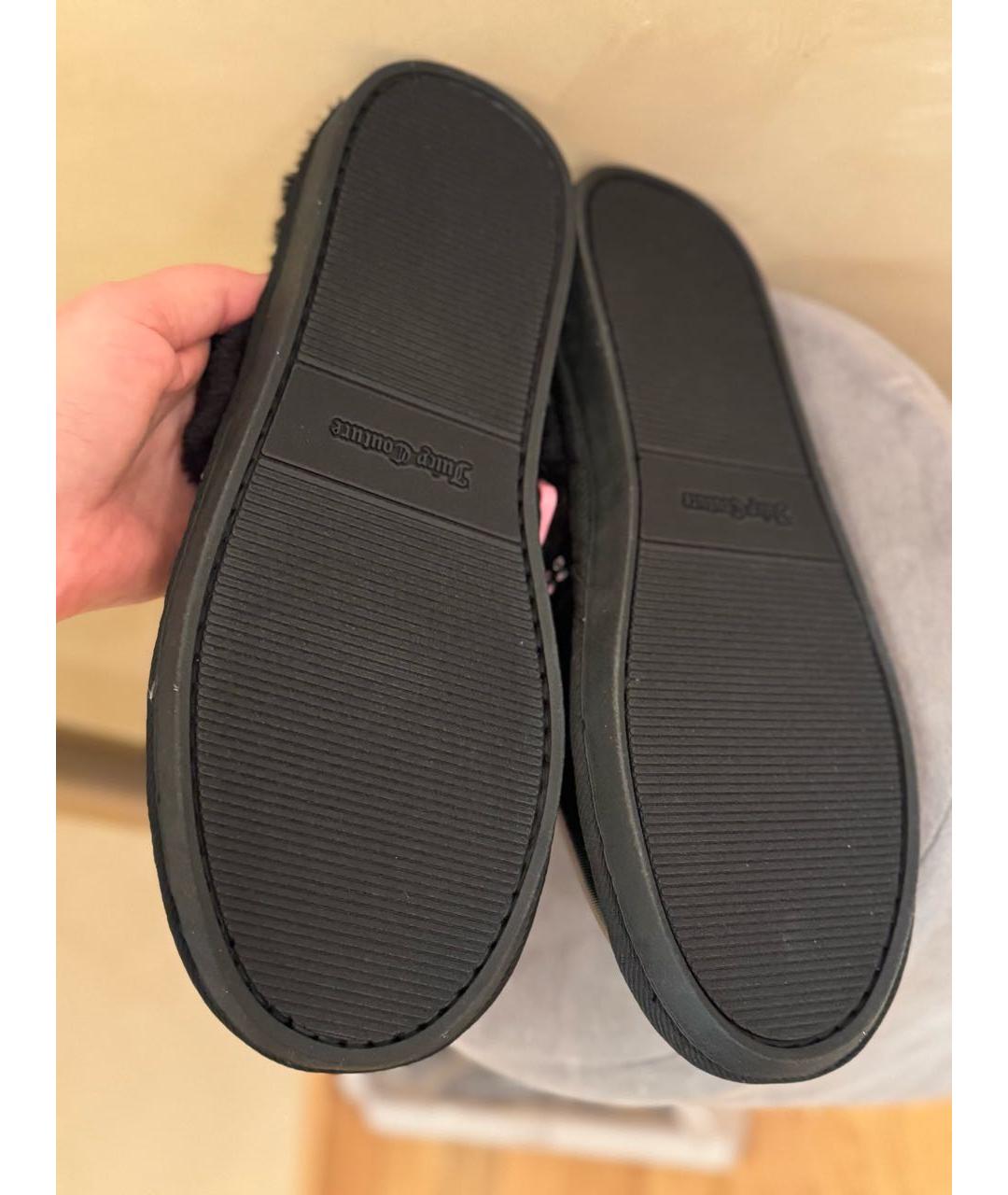 JUICY COUTURE Черные текстильные мюли, фото 7