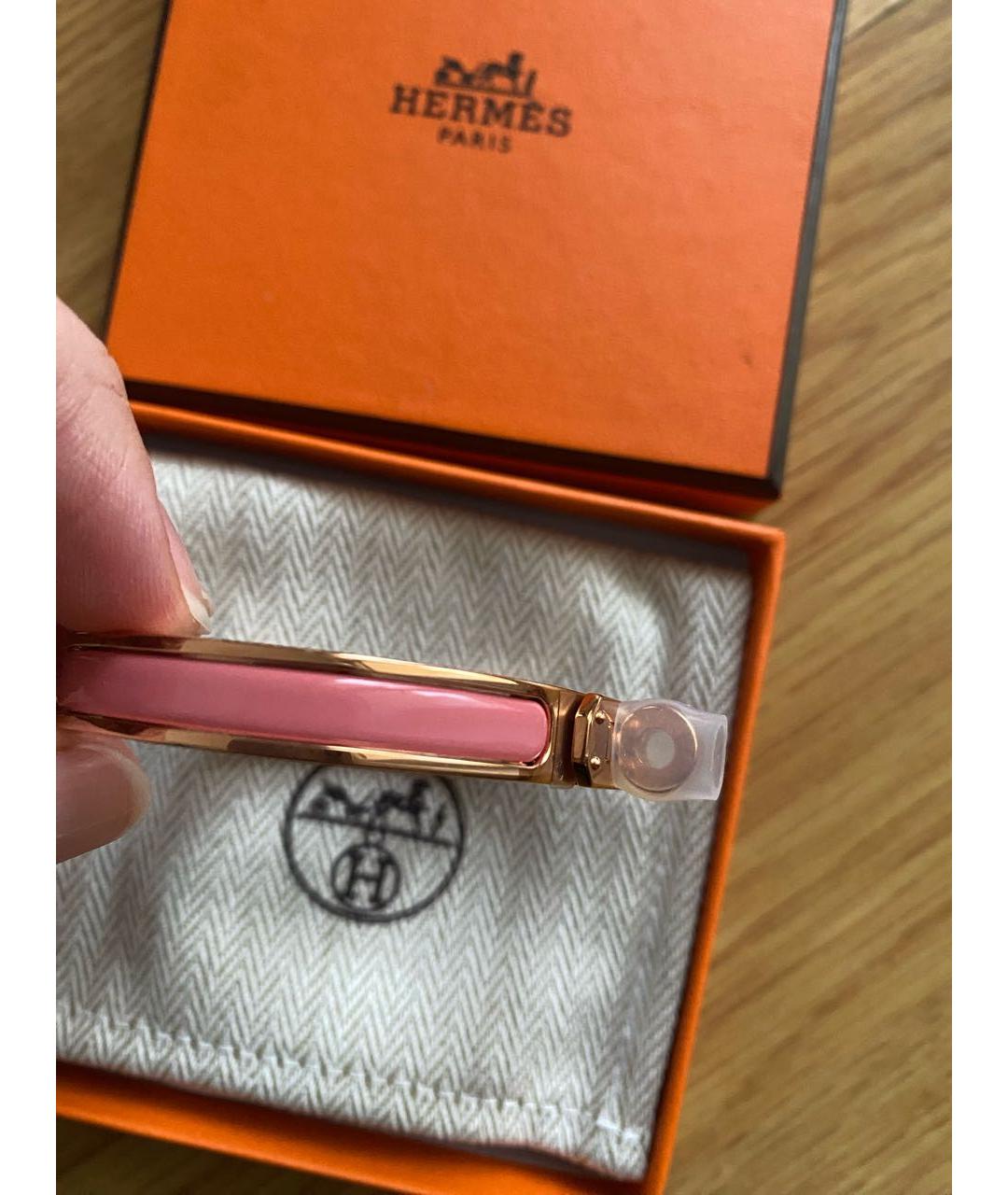 HERMES Коралловый серебряный браслет, фото 5