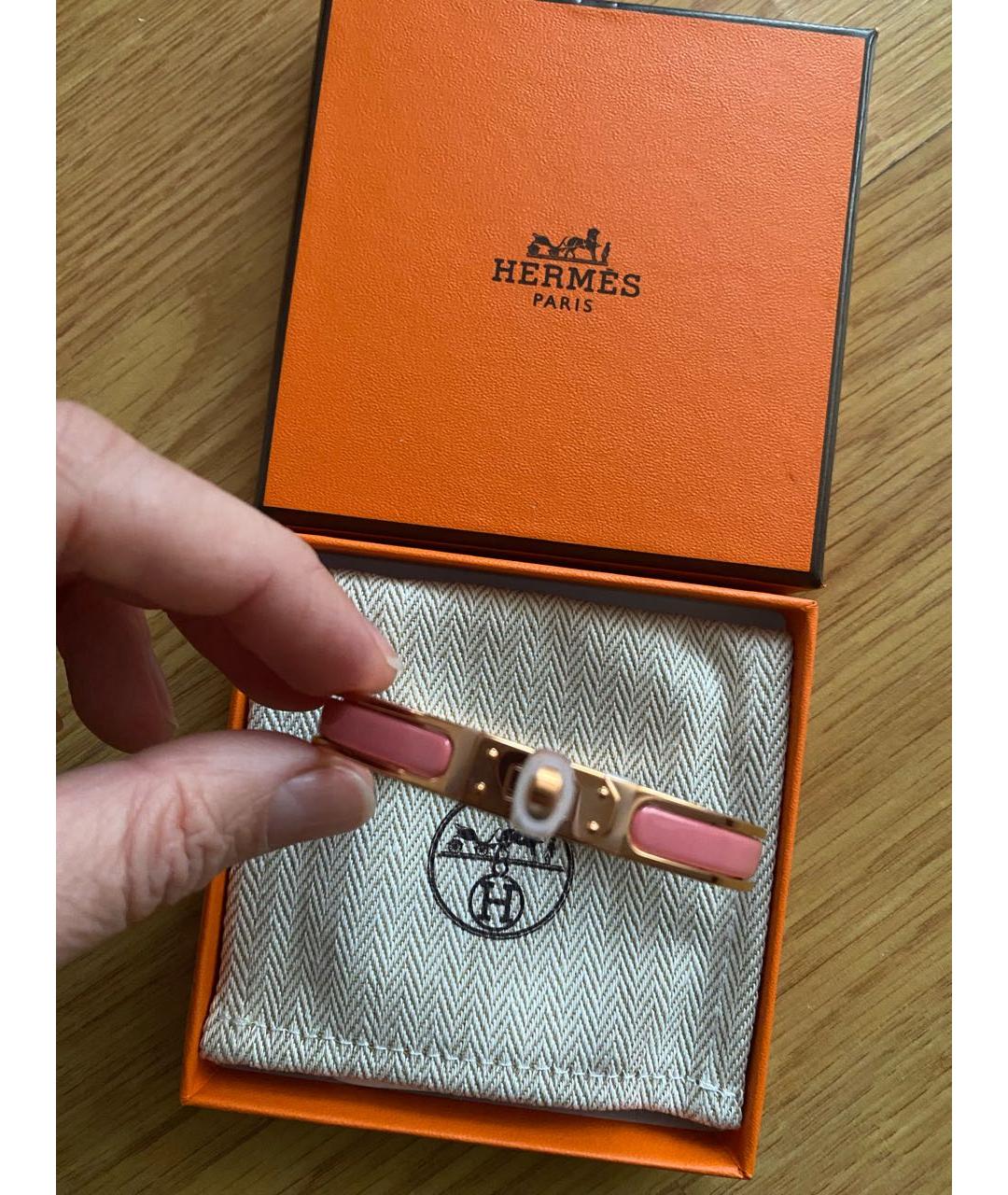 HERMES Коралловый серебряный браслет, фото 4