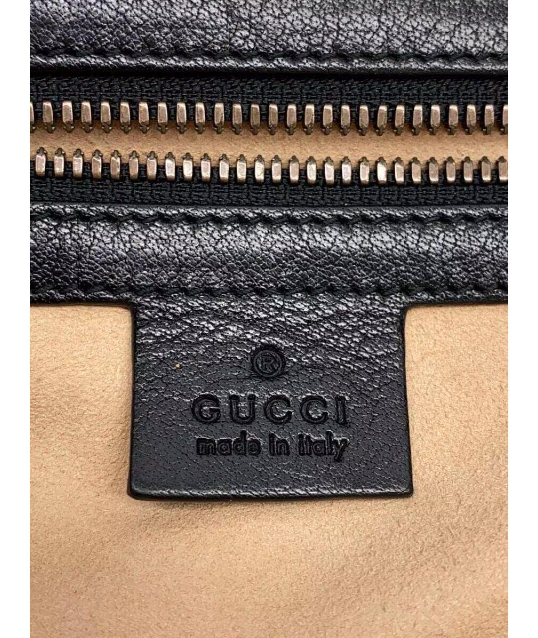 GUCCI Черный кожаный рюкзак, фото 5