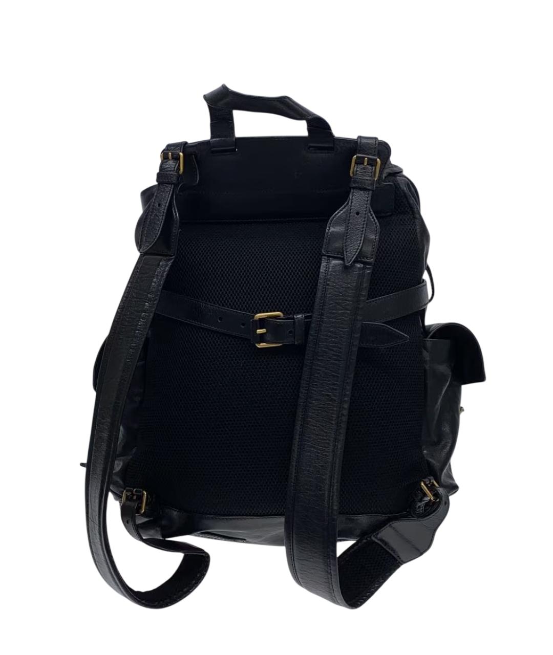 GUCCI Черный кожаный рюкзак, фото 3