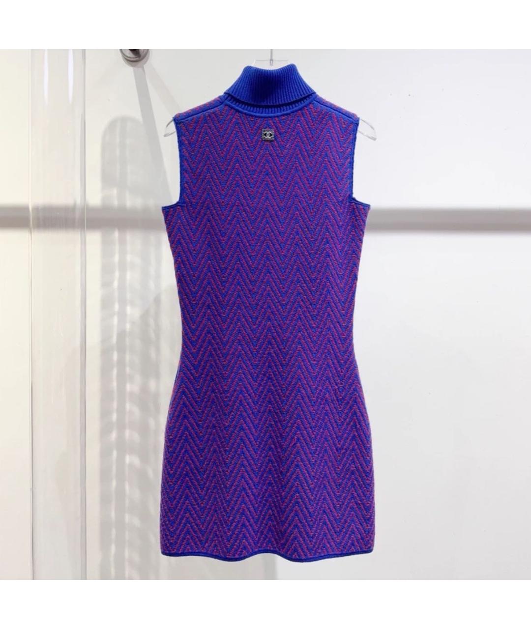 CHANEL Фиолетовое повседневное платье, фото 6