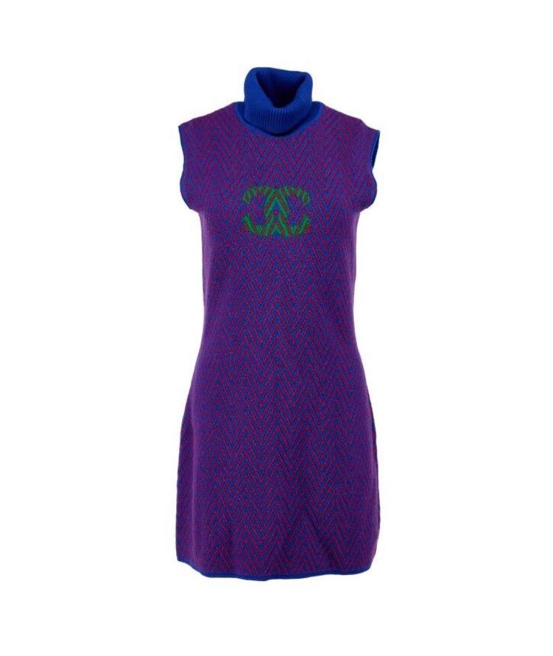 CHANEL Фиолетовое повседневное платье, фото 1