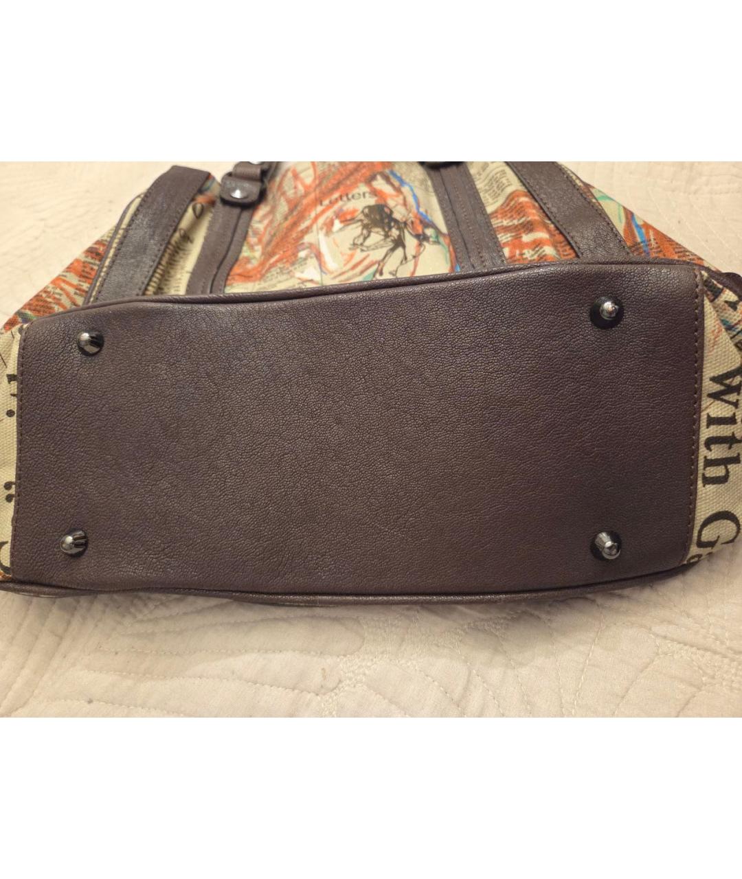 JOHN GALLIANO Бежевая сумка тоут, фото 5