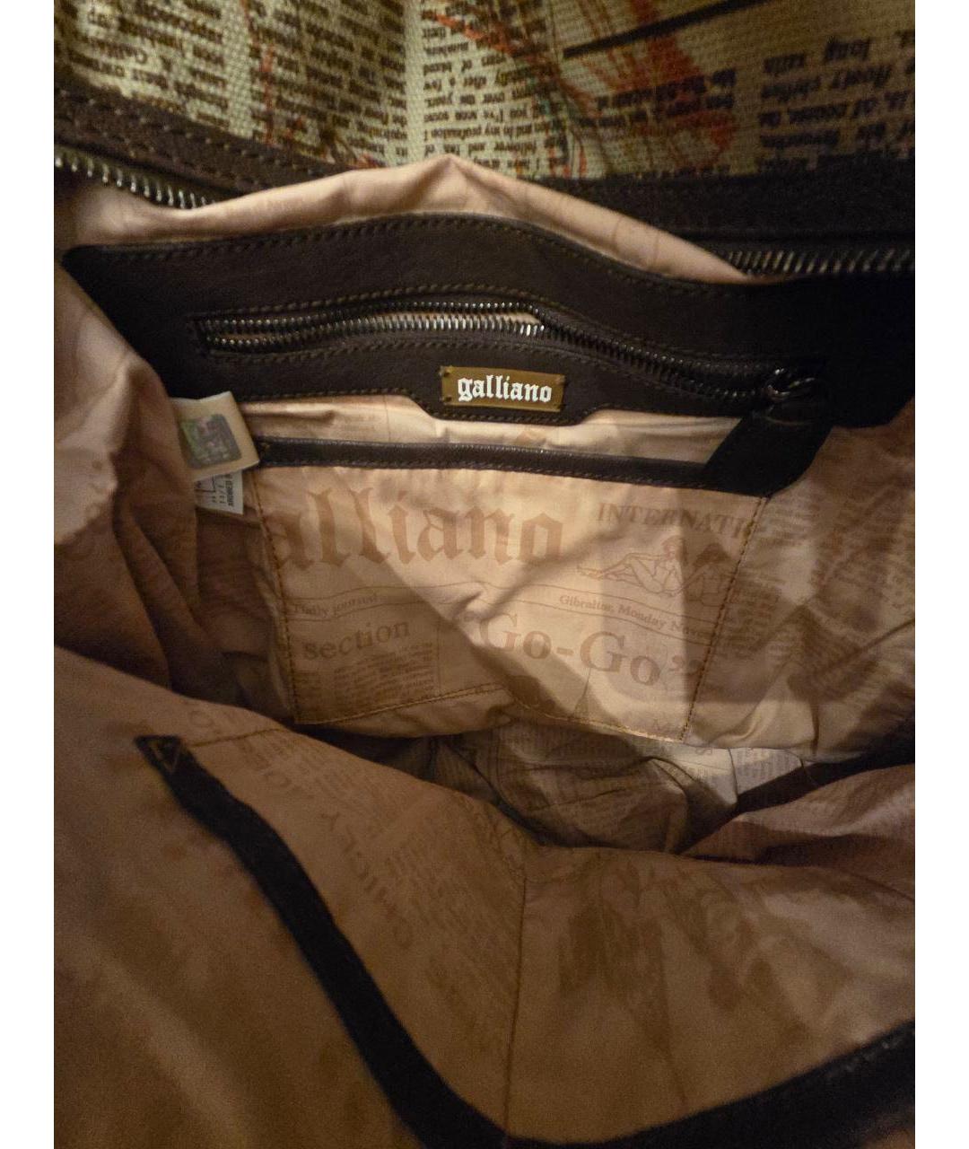 JOHN GALLIANO Бежевая сумка тоут, фото 6