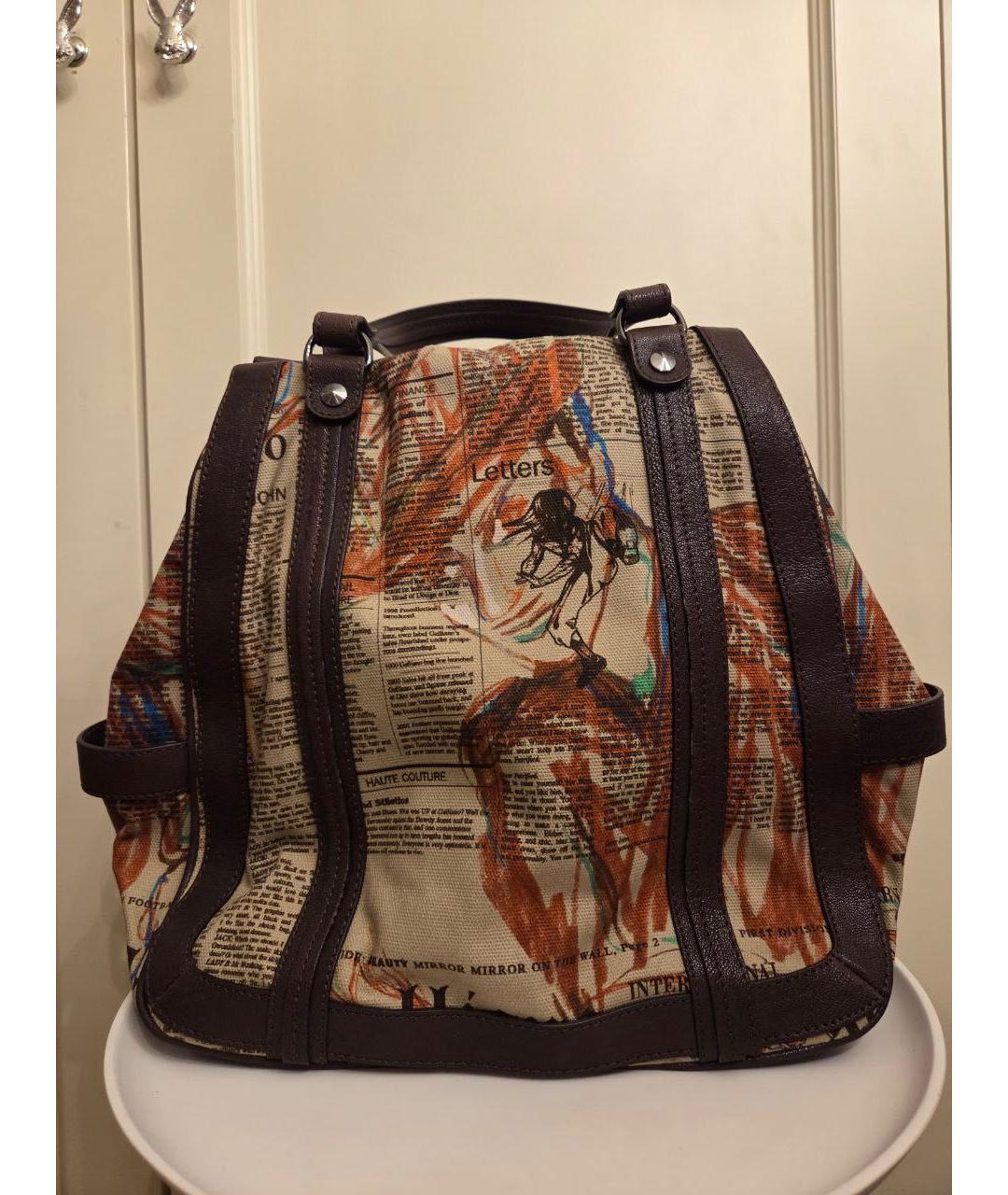 JOHN GALLIANO Бежевая сумка тоут, фото 3