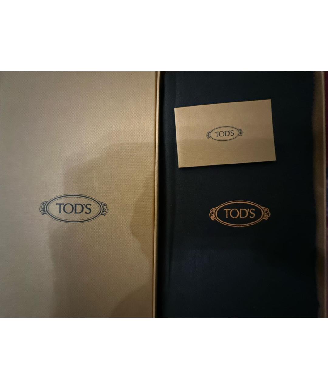 TOD'S Горчичный кожаный кошелек, фото 8