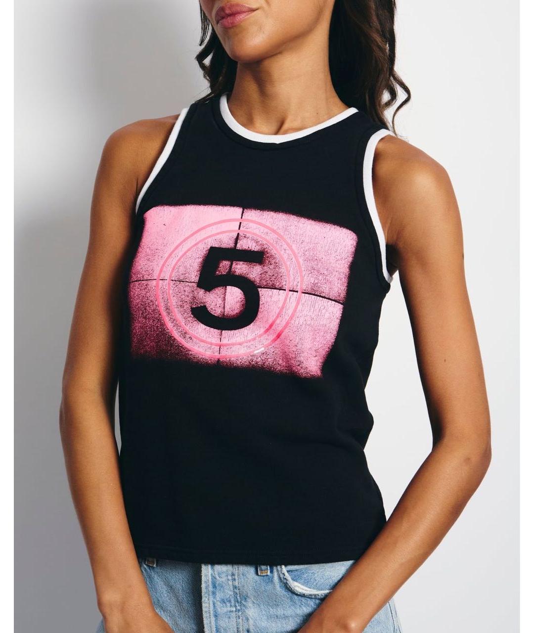 CHANEL Черная хлопковая майка, фото 8