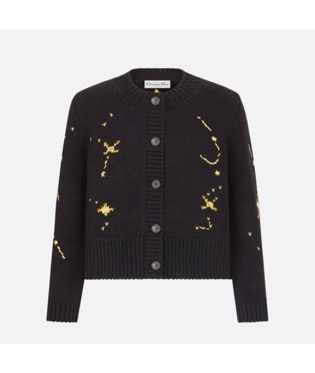 CHRISTIAN DIOR Черный хлопковый кардиган, фото 8