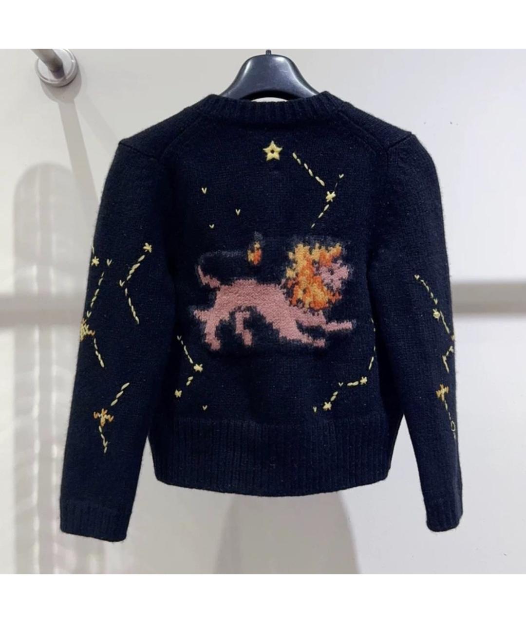 CHRISTIAN DIOR Черный хлопковый кардиган, фото 3